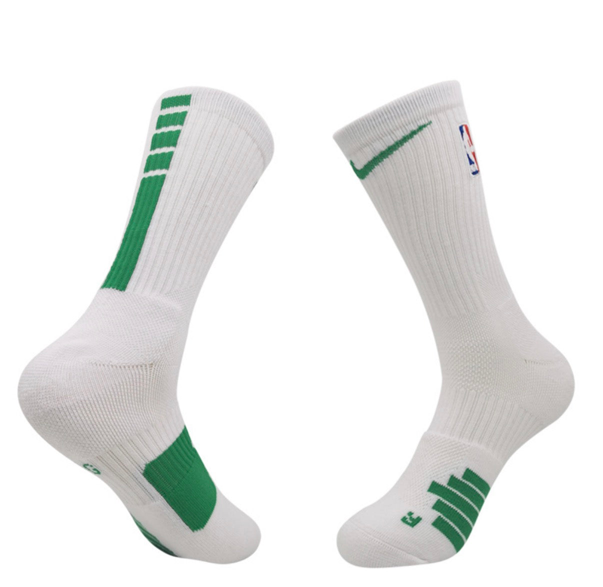 גרביי NBA בצבע לבן ירוק