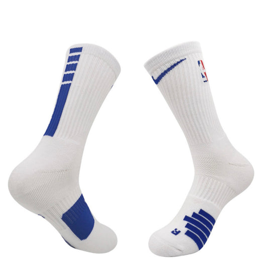 גרבי NBA בצבע לבן כחול